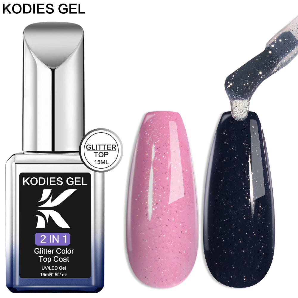 Nail Glitter Chrome - KODIES GEL Starlight Top Coat Gel