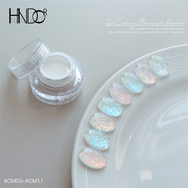 Nail Glitter Chrome - HNDO Nowy Zestaw Aurora Chrome Nail