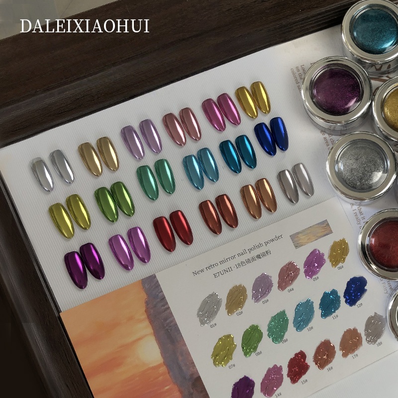 Nail Glitter Chrome - Puder do paznokci Magic Mirror, wielokolorowy