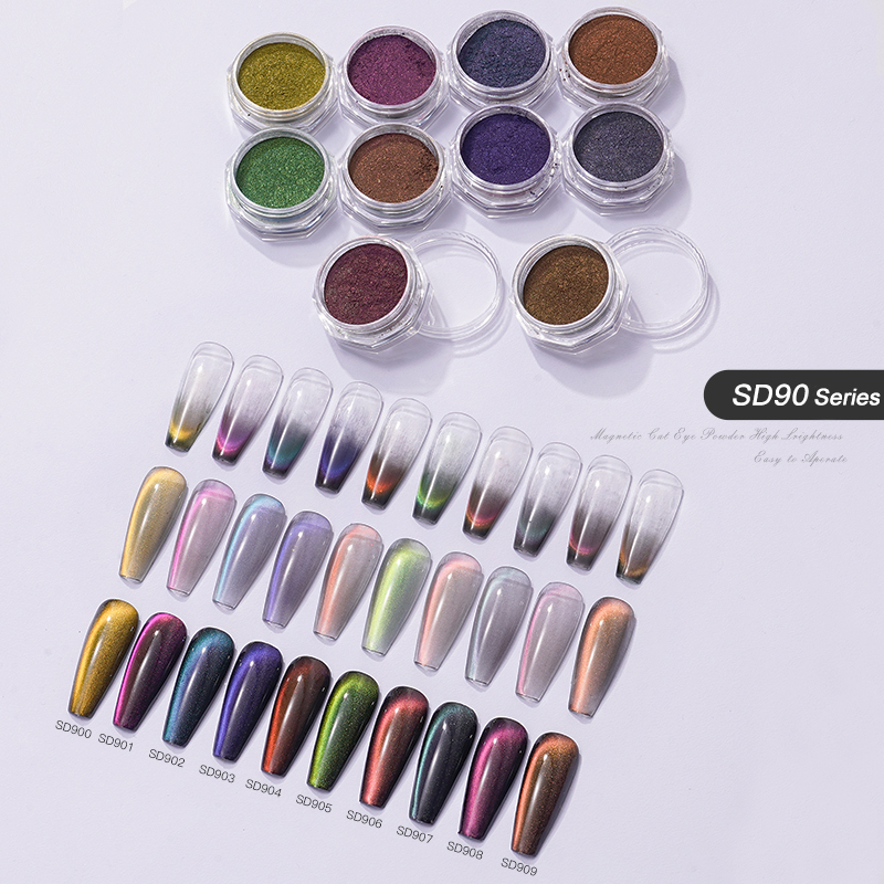 HNDO 10-kolorowy puder magnety – Nail Glitter Chrome recenzja i cena