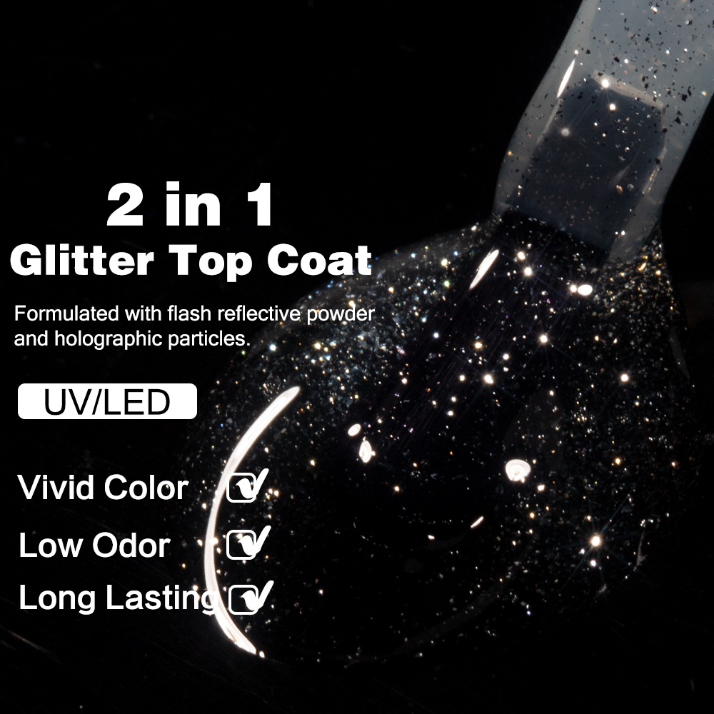 KODIES GEL Starlight Top Coat  – Nail Glitter Chrome recenzja i cena
