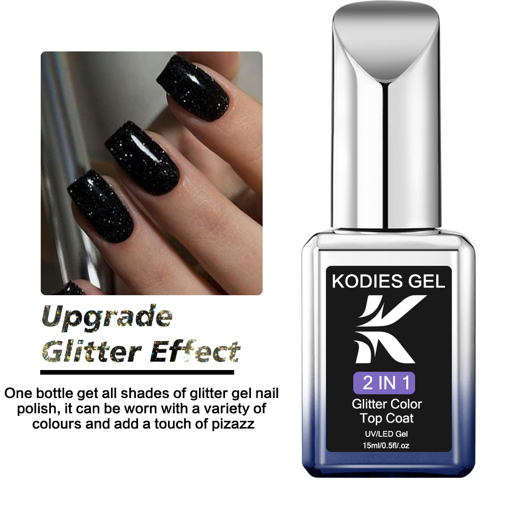 KODIES GEL Starlight Top Coat  – Nail Glitter Chrome recenzja i cena