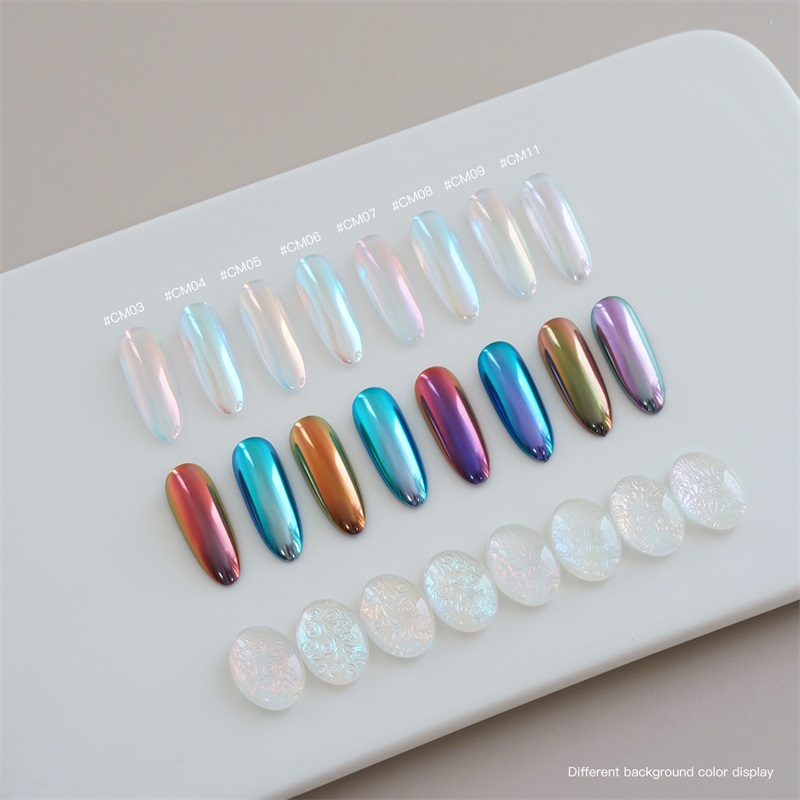 HNDO Nowy Zestaw Aurora Chrome – Nail Glitter Chrome recenzja i cena