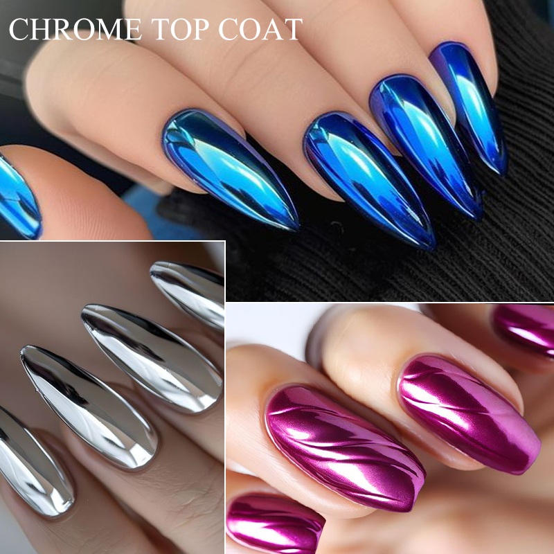 7ML Chromowany Top Coat do Efe – Nail Glitter Chrome recenzja i cena
